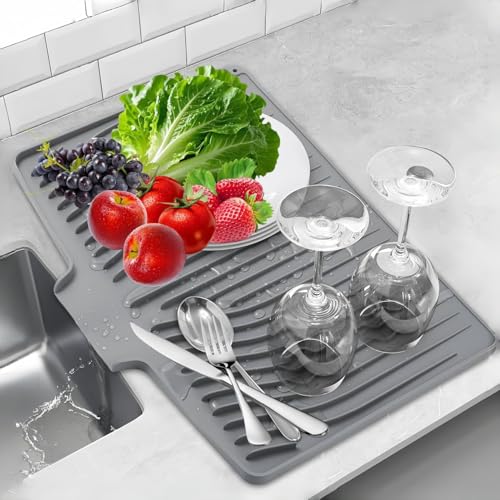 Silicone Dish Drying Mat for Kitchen Counter
