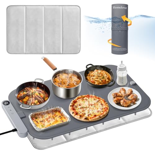 Warming Mat for Food (Dark-grey / L: 24.4''×14.6'')