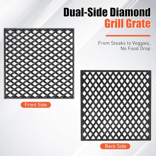 7670 Dual Sided Sear Grate for Weber Genesis 300 2022 SX (16" x 16", 1 Pack)