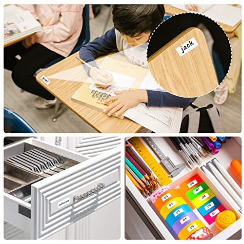 1680 Pcs Matte White Labels Blank Stickers Small Sticky Labels Removable Price Tags Labels Stickers for Jars Boxes Envelopes File Folders School Office Home (1680 Count)