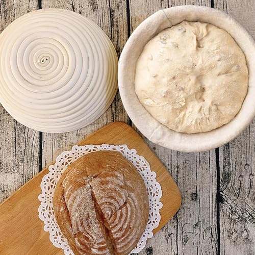 Banneton Bread Proofing Basket 10 Inch Sourdough Proofing Basket with Liner