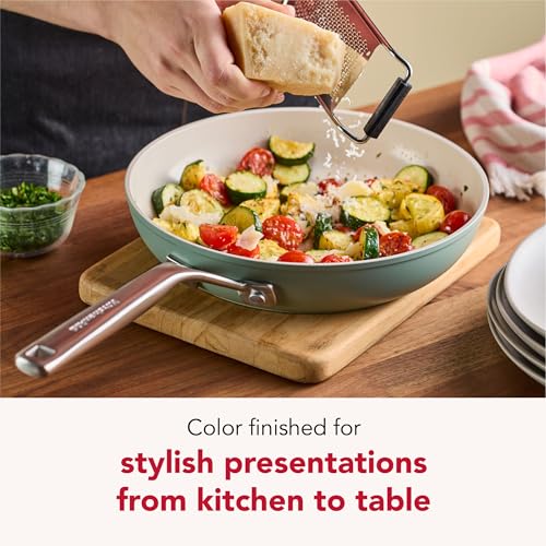 Hard Anodized Ceramic Non Stick Frying Pans (Cardamom / 10 Inch)