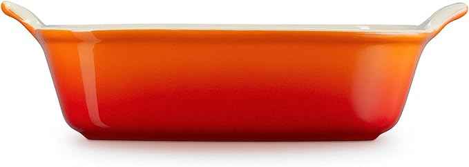Le Creuset Stoneware Heritage Square Dish, 3 qt. (9"), Flame