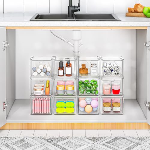 6 Pack Stackable Acrylic Storage Drawers (6 Small)