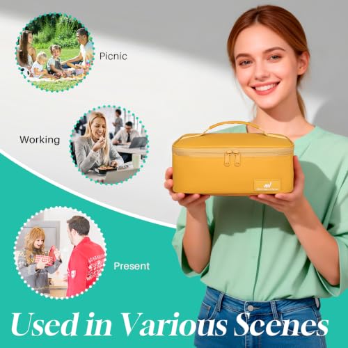 NOL Insulated Lunch Bag for Adults (Earth-yellow / Small (4.5 Liters))