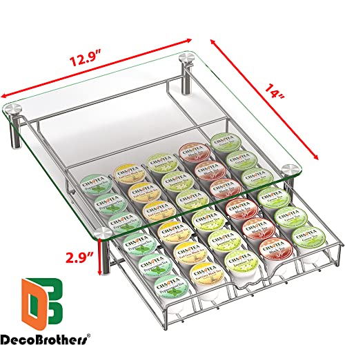 Tempered Glass K (30 Capsules / Chrome with Glass Top)