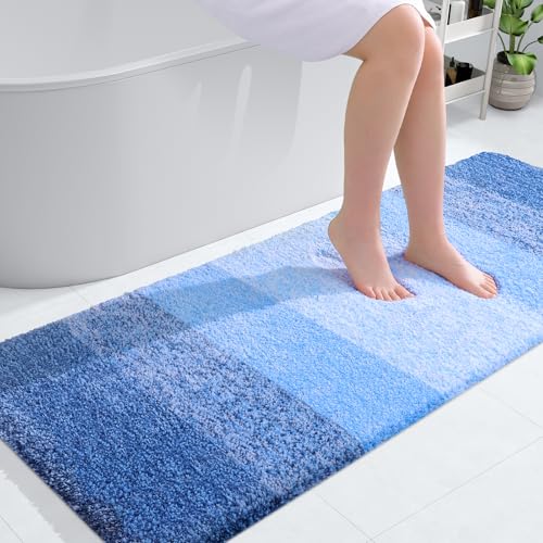 Bathroom Runner Rug 54x24 (54" X 24" / Light Royal Blue)