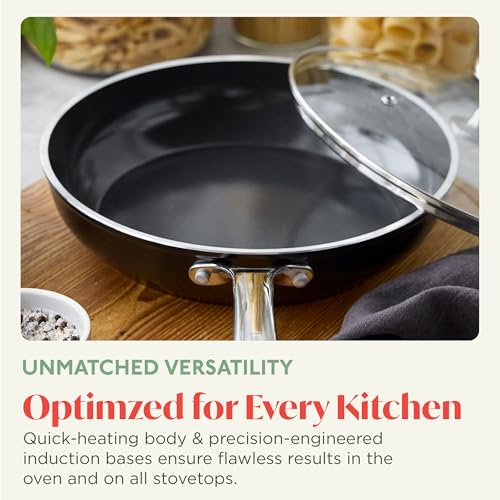 Orfeo 3QT Nonstick Saute Pan with Lid (3QT Saute Pan with Lid / Black)
