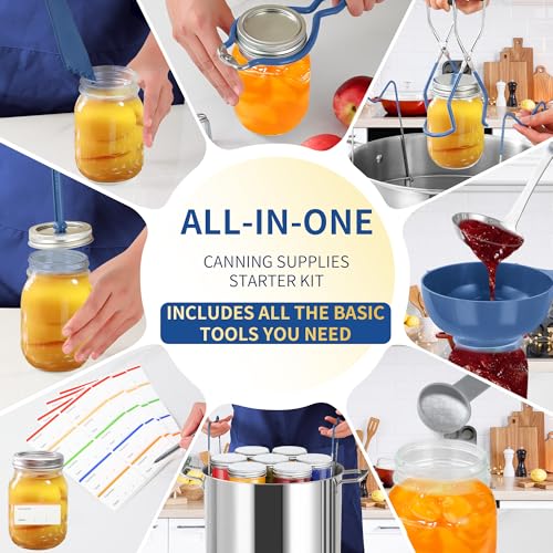Canning Supplies Starter Kit (9-Pcs Set / Blue)