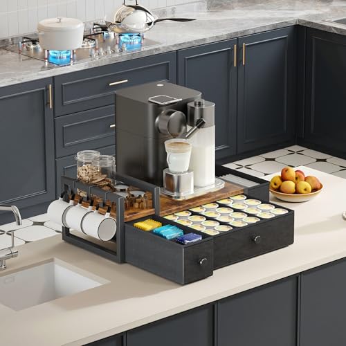 Coffee Pod Drawers (Rustic Brown)