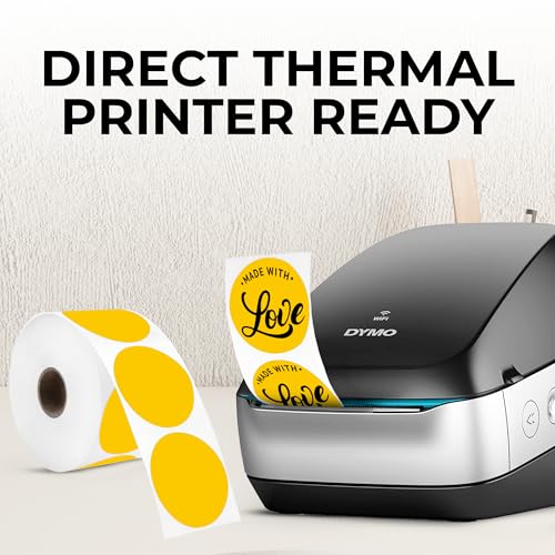 Yellow Thermal Labels (Yellow / 735 Stickers)