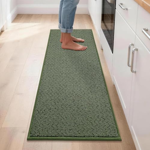 Kitchen Rugs Non (Green / 17“x60”)