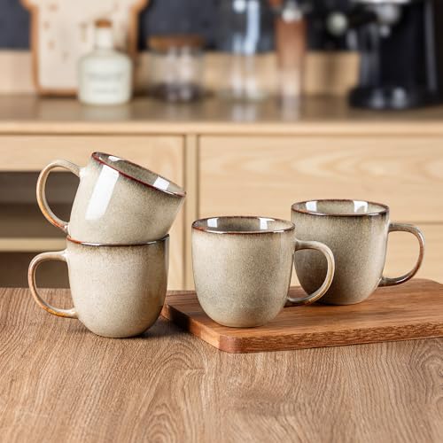 12oz Coffee Mugs (Set of 6 / Oatmeal)