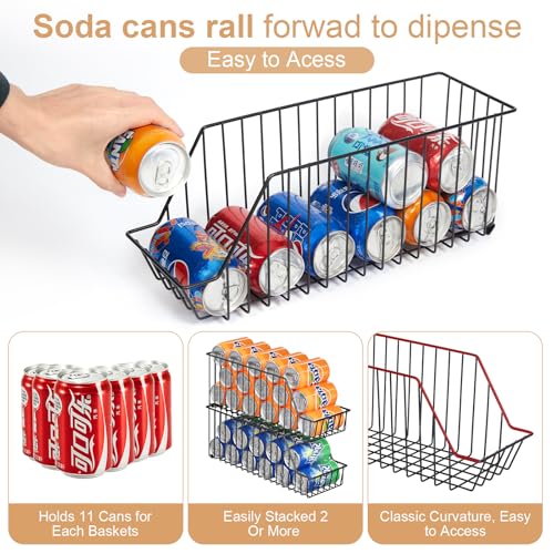 4 Tier Stackable Can Rack Organizer for Kitchen Pantry