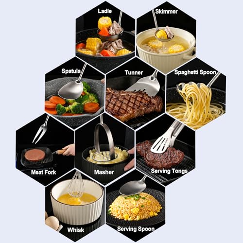 Stainless Steel Kitchen Utensils 12 Pcs (Small-12)