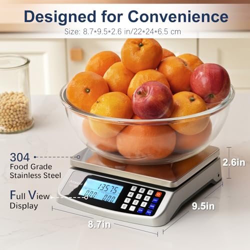 110lb Food Scale (Silver 110lb/50kg)