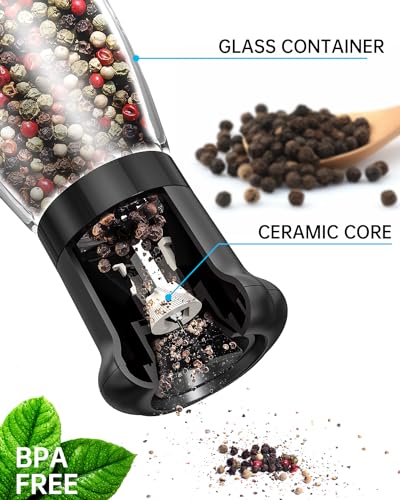 Manual Pepper Grinder (Tall - Black)
