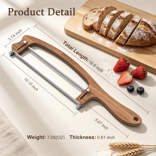 10 Inch Bread Slicer (Natural Wood Color)