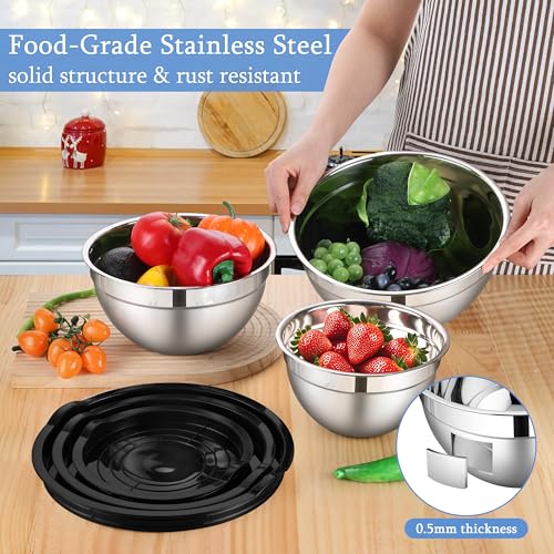 Mixing Bowls with Lids Set of 3 (6 Count)