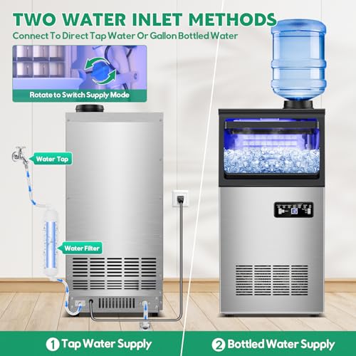 Commercial Ice Maker Machine 130Lbs (130 lbs/24h)