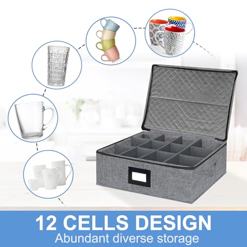 Mug Coffee Storage Box with Dividers