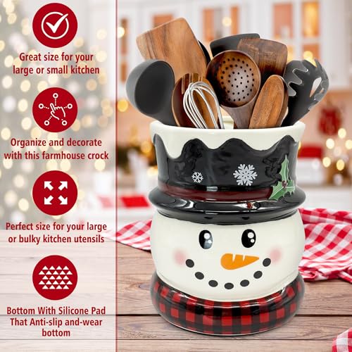 Christmas Kitchen Decor (Christmas Snowman White)