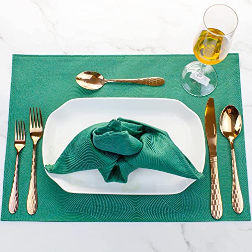 Hammered Silverware Set 20 (Rose Gold)