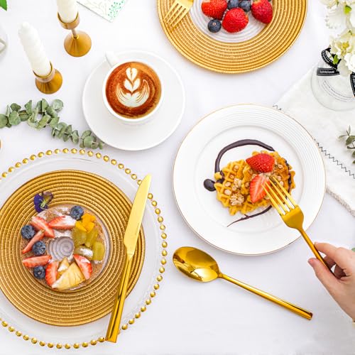 Gold Silverware Set for 4 (20-Piece / Gold)