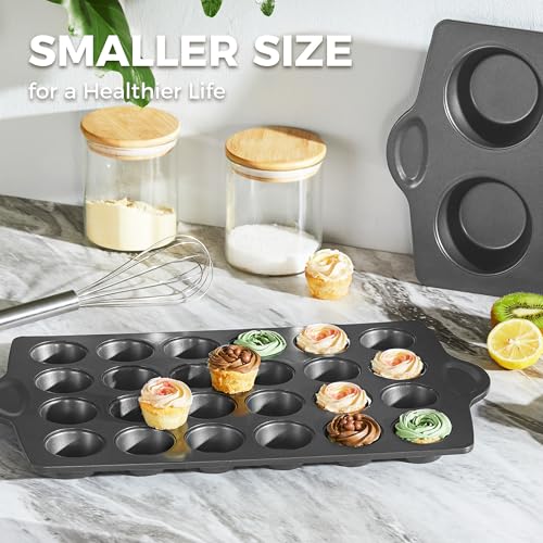 Mini 24 Ceramic Muffin Pan Set