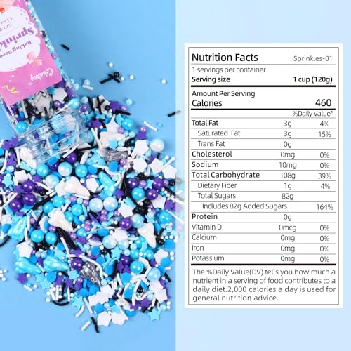 Galaxy Star Sprinkles for Cake Decorating 4.23ounce (4.23 Ounce)