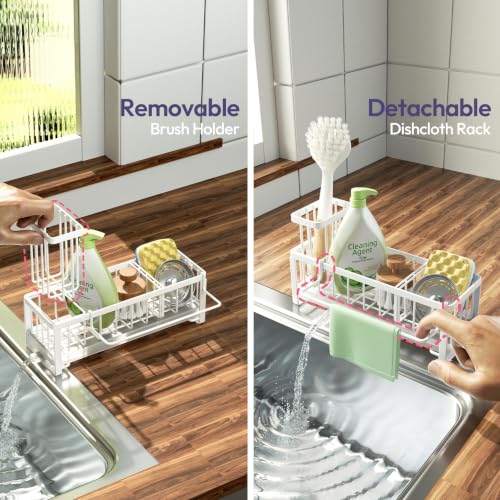 Sponge Holder for Kitchen Sink (White / Medium)