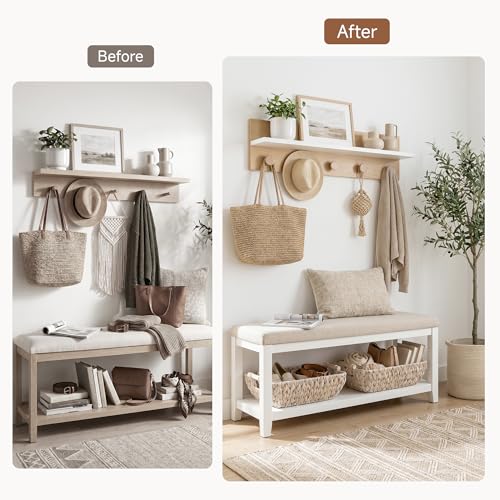 Wicker Baskets for Storage (White(Water Hyacinth) / Medium)