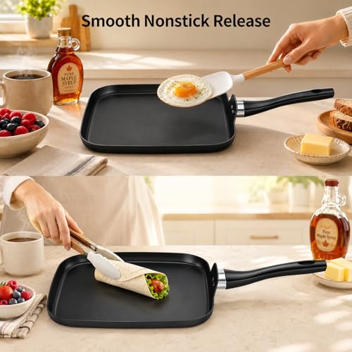 10 Inch Square Griddle Pan (Black / 10" Grill Square Pan)