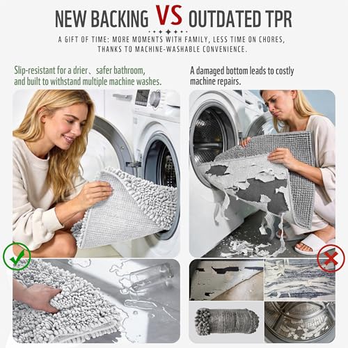 Bathroom Rugs Non Slip Washable 32x20 Inch