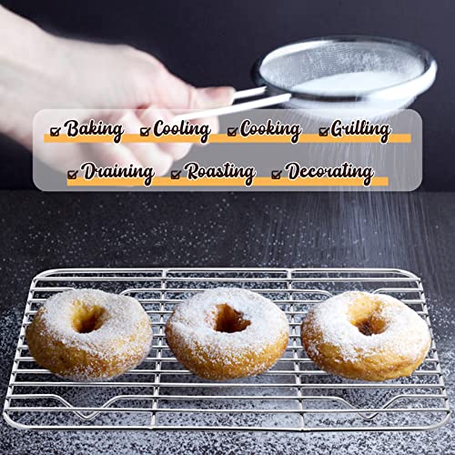 Small Metal Toaster Oven Tray with Rack Set (9.4"x7.3")