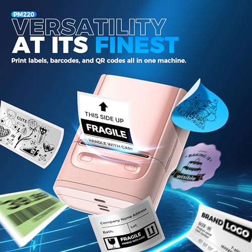 Label Maker Machine with Tape (Pink)