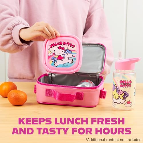 Hello Kitty Girls Lunch Box 3Pc Set (Multi Hello Kitty)