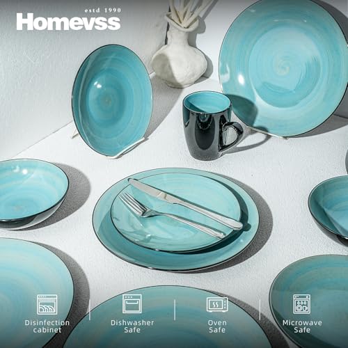 HomeVss Stoneware Sonoma Dinnerware Set