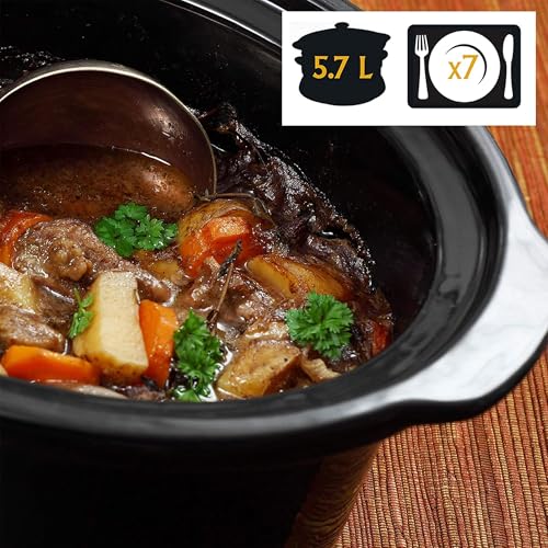 Cook N Carry Oval Manual Portable Slow Cooker (6 Quarts / Stainless)