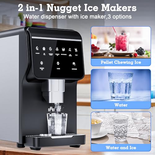 Nugget Ice Maker Machine 80LB (80Lbs/24H / Nugget Ice Maker)