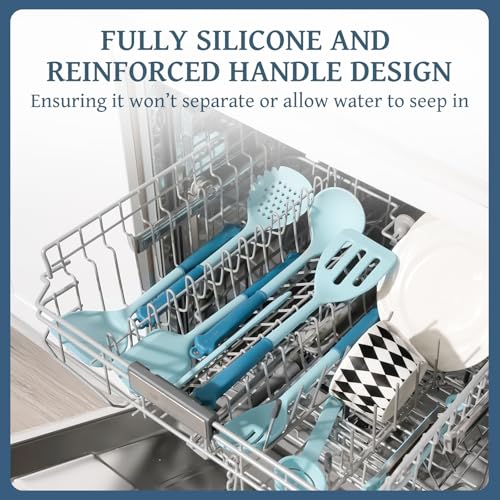 43Pcs Large Kitchen Utensils Set (Blue)