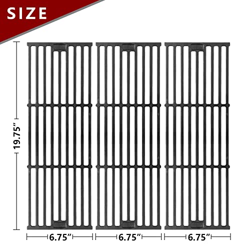 Grill Grates for Char Griller Replacement Parts Cast Iron Chargriller Cooking Grate 2121 2123 2222 2828 3001 3030 3725 4000 5050 5252 5650 9020 Charcoal Smoker Rack BBQ 19 3