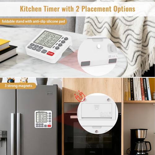 Digital Dual Kitchen Timer (White)