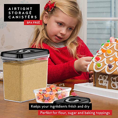 Large Airtight Food Storage Containers (07 - 3.8 liters & 0.77 liter (Set of 4))