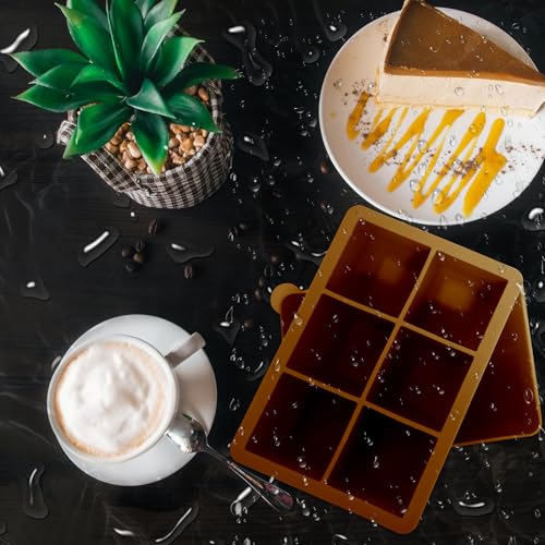 Silicone Ice Cube Trays (Dark Gray and Golden)
