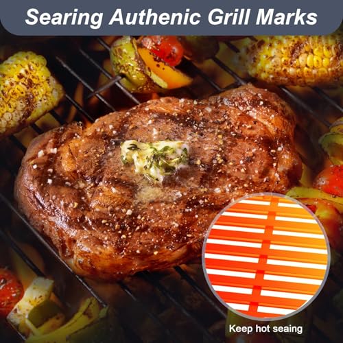 19.5" Grill Parts for Weber Genesis Grill Grates for Weber Genesis 300 Series Genesis E310 E320 E330 S310 S320 S330 EP310 Cast Iron Cooking Grates Replacement for Weber Parts 7524 7528 (19.5" x 25.8" - 7524 Genesis 300)