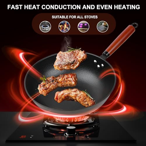 Wok 13" Carbon Steel Woks & Stir