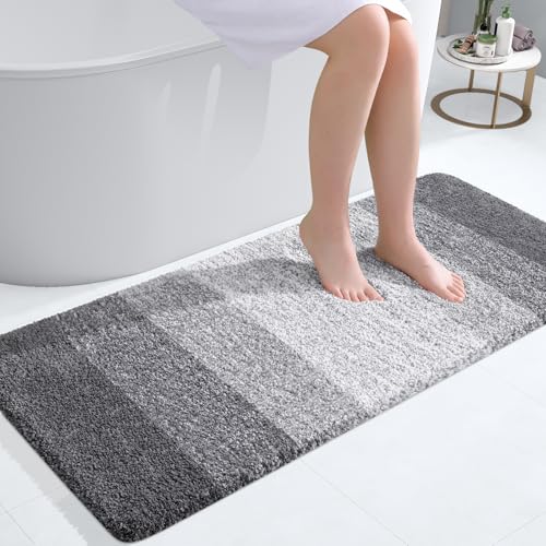 Bathroom Runner Rug 40x20 (40" X 20" / Grey)