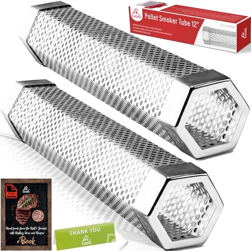 Premium Pellet Smoker Tube 12" (Set of 2 Smoker Tubes)