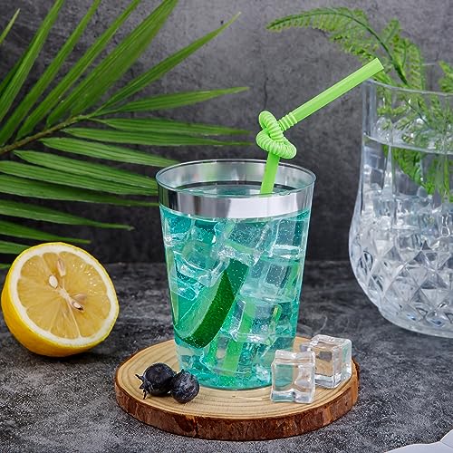 100PCS Silver Plastic Cups (10-Silver-100)